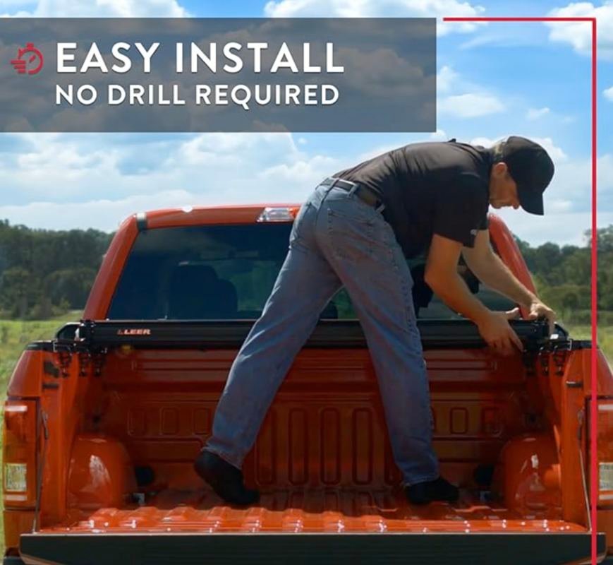 truck cover and man truck cover and man